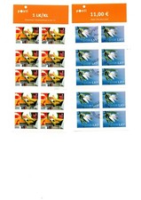 LOT DE 6 CARNETS DE TIMBRES ADHESIFS DE FINLANDE