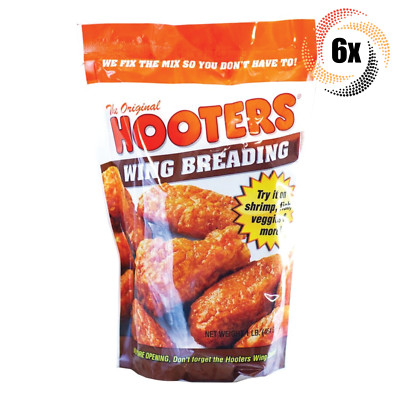 6x Bags The Original Hooters Wing Breading Mix | 16oz | Shrimp Fish Veggies