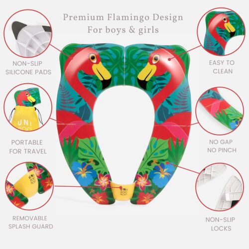 Travel Potty Seat - Portable and Foldable Toddler Kids Toilet Training Seat for - Picture 2 of 8