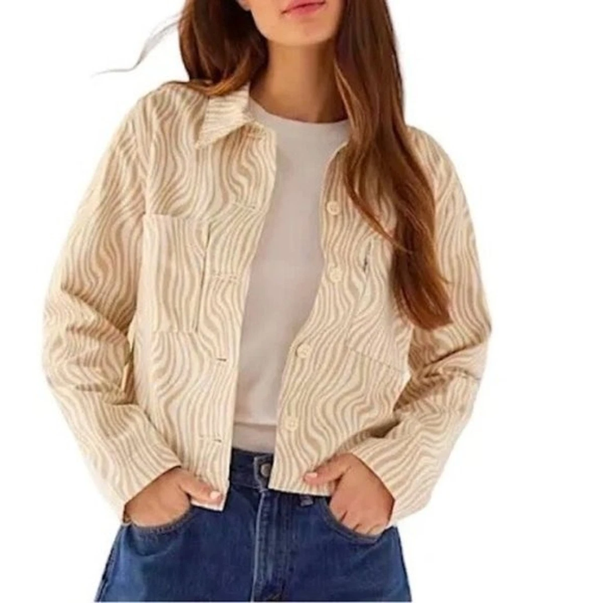 Levis denim top chore coat