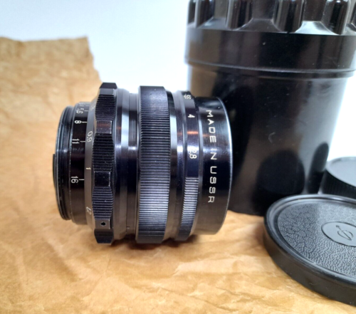 MIR-1 F/2.8 37 mm GRAND PRIX BRUSSELS 1958 RARE black lacquered edition lens - Picture 23 of 24