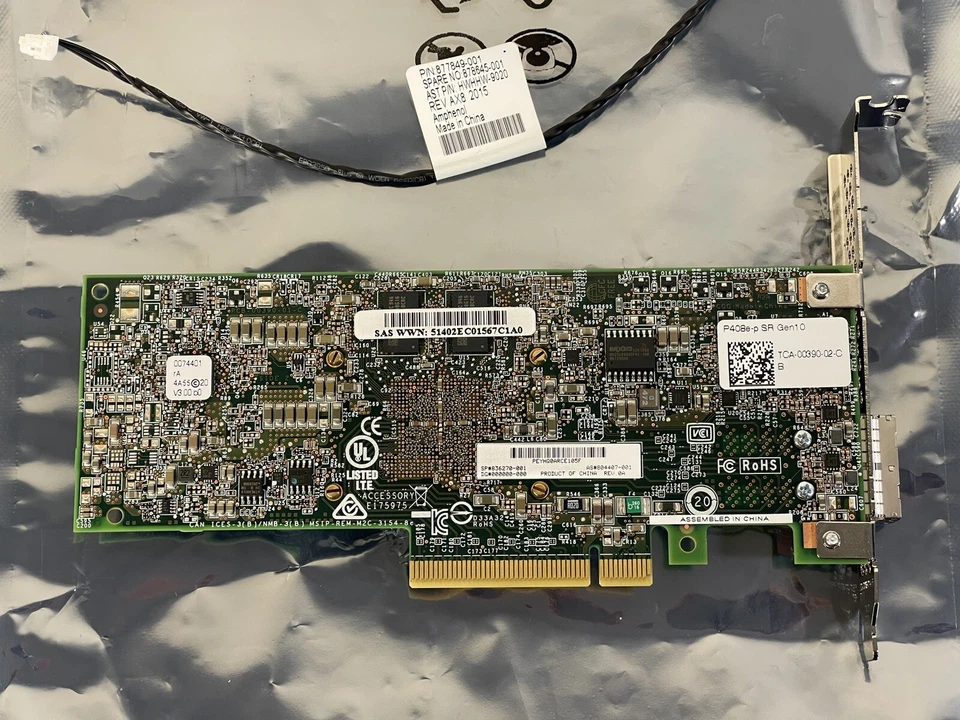 HPE P408e-p Smart Array SR External 12G/s Controller 4GB Cache PCI-e SATA SAS - Image 4 of 4