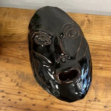 Vintage Pottery Mask Sculpted By Norma Dominguez 96  Unique Home Decor