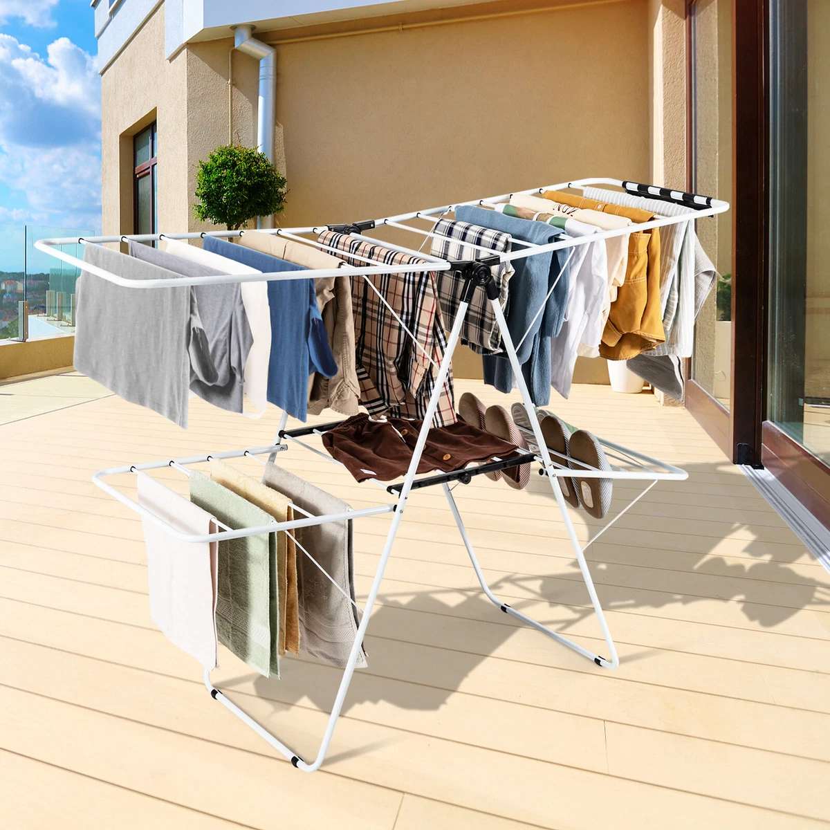 Clothes drying rack 2 tier new arrivals