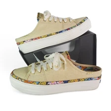 Keds x Rifle Paper Co. Kickstart Slip-on Mules Beige WF67286 Women's 6