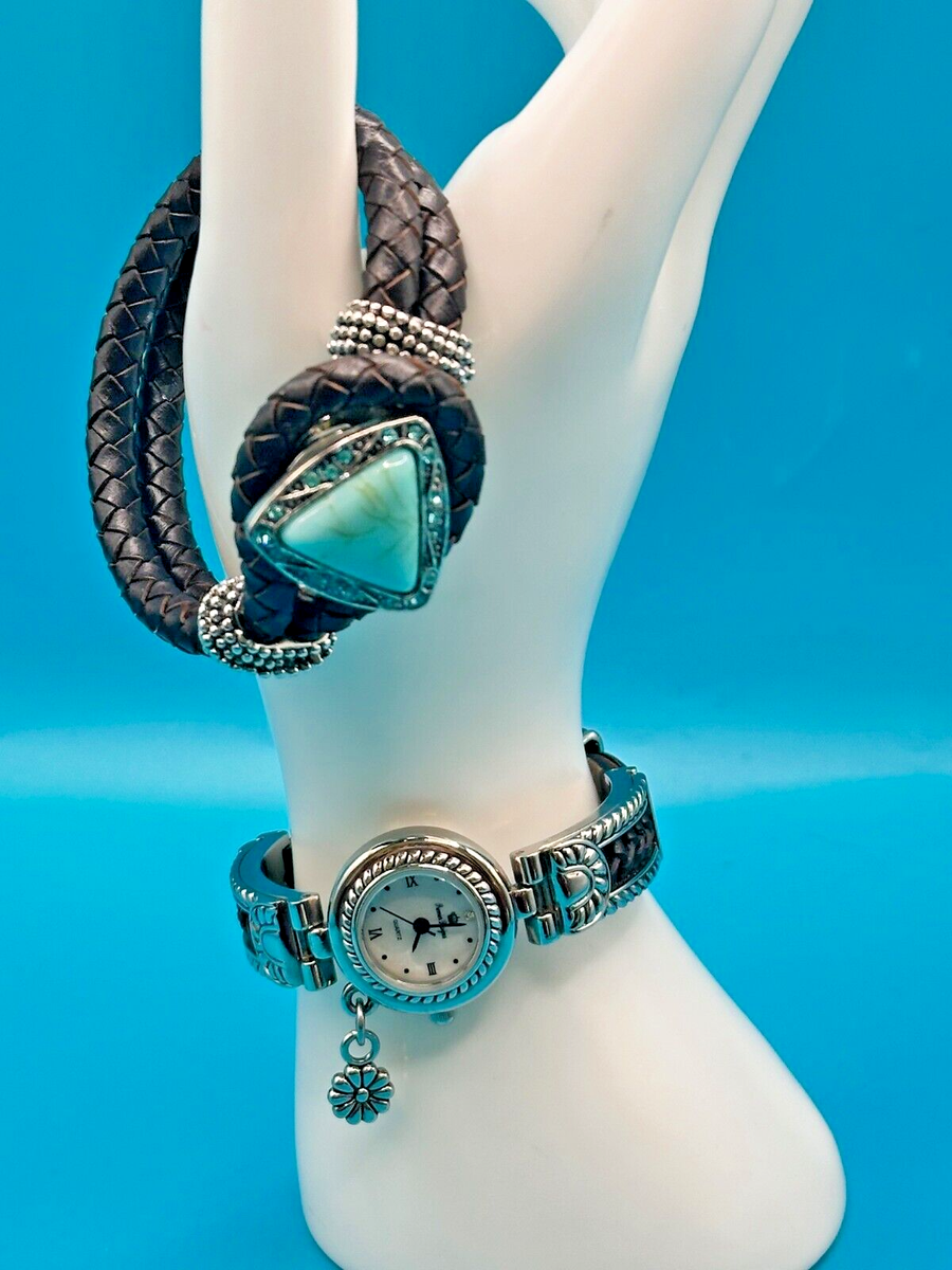 Premier Design Watch Leather Bracelet Faux Turquoise Western  display picture 3