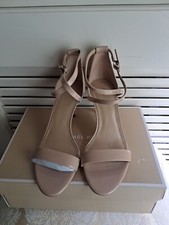 Michael Kors Ava Mid Sandal, Women's Leather Strappy 3.25" Pump Heels