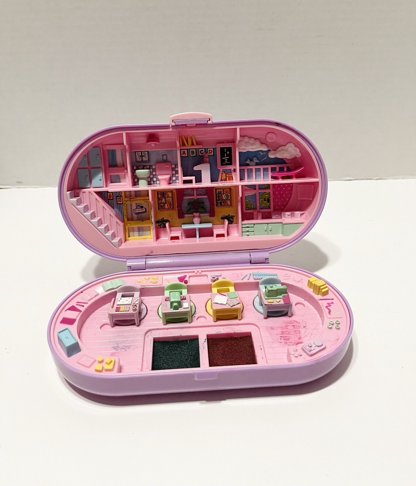 Polly Pocket Vintage Bluebird 1992 Stamping Stampin’ School Playset