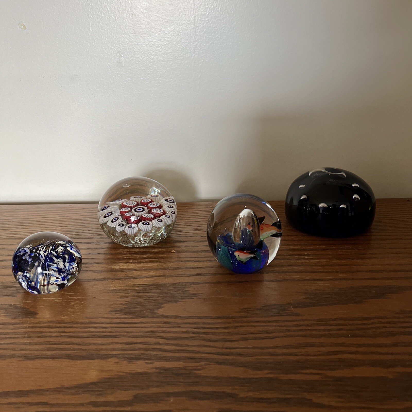 Lot Of Vintage Glass Paperweights eBay