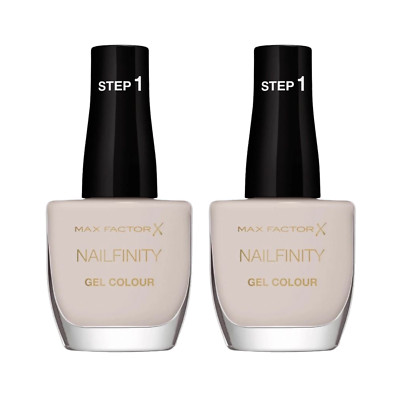 2 x Max Factor Nailfinity Colour Walk of Fame 150 Gel Effekt Nagellack je 12 ml