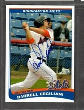 2013 Choice #7 Darrell Ceciliani Binghamton Mets Signed Autograph (PP38) SWSW