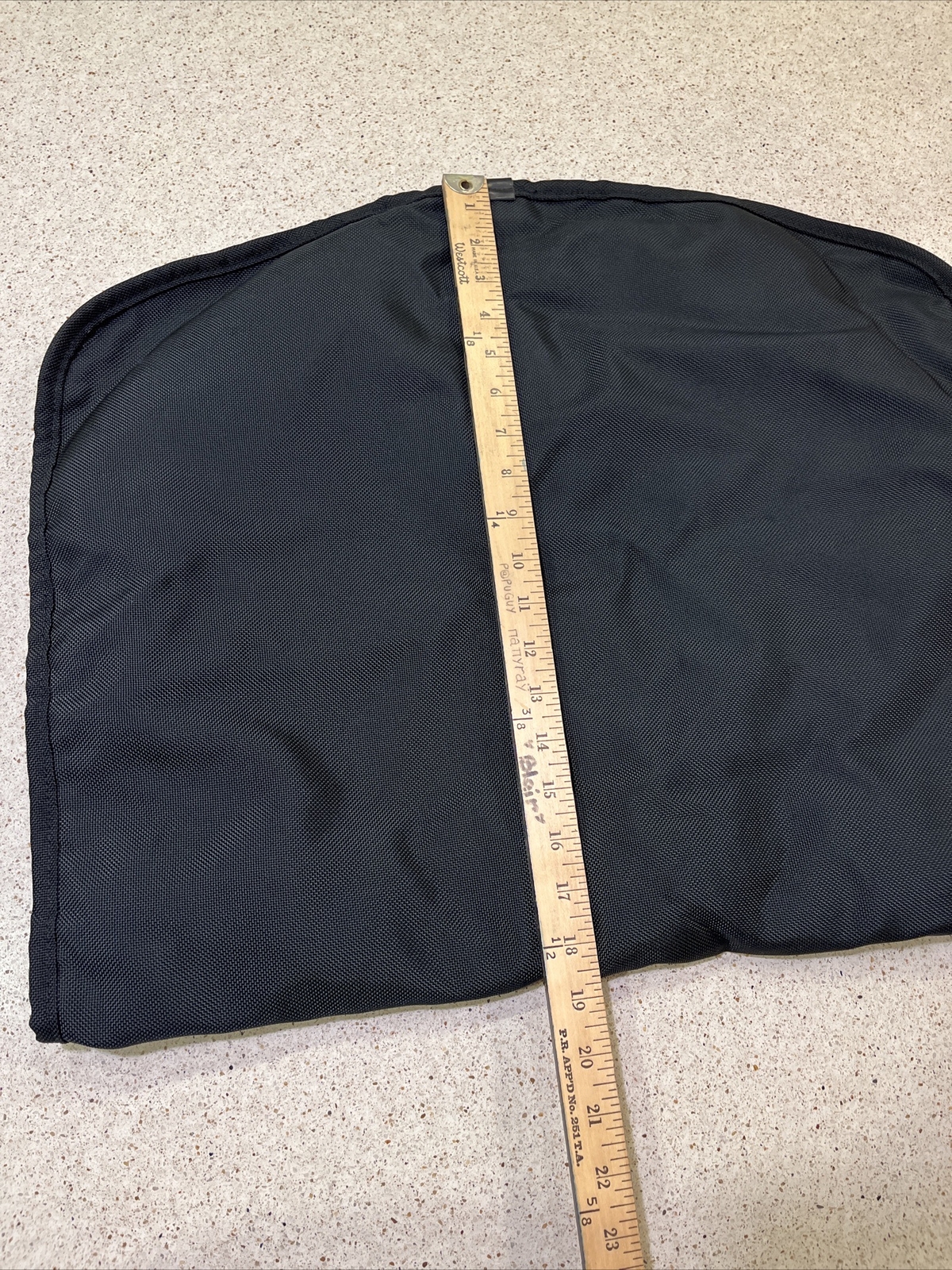 TUMI Vintage Nylon Garment Suit Dress Cover Travel Bag Black Made In USA