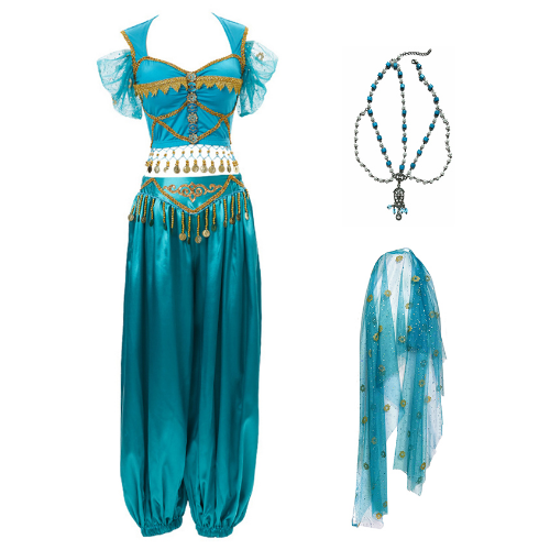 Festival Arabische Prinzessin Kostüme Indischer Tanz Party Cosplay Kostüm Outfit - Bild 29 von 48