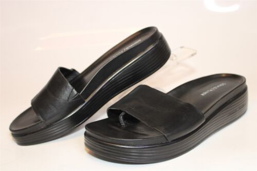 Donald Pliner Fiji Womens 8.5 M Black Leather Slides Slip On Sandals Shoes - Photo 1 sur 24