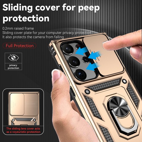 Funda con soporte de anillo ultra a prueba de golpes para Samsung S22 S23 S24 FE S25 - Imagen 48 de 77