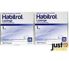 Habitrol Nicotine Lozenge 1mg MINT 432 total pieces, 2 boxes NEW 07/2027