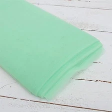 Threadart Premium Soft Tulle Fabric Bolt - 20 Yards by 54" Wide - Mint