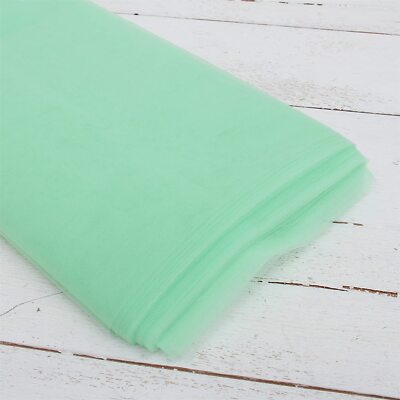 Threadart Premium Soft Tulle Fabric Bolt - 20 Yards by 54'' Wide - Mint