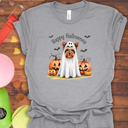 HAPPY HALLOWEEN YORKIE T-SHIRT - Picture 8 of 29