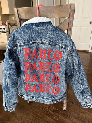 Kanye West The Life Of Pablo Levi's Sherpa Denim Tour Jacket