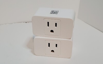 Amazon Basics Smart Plug, Works with Alexa Only, 2.4 GHz Wi-Fi,  2 plug