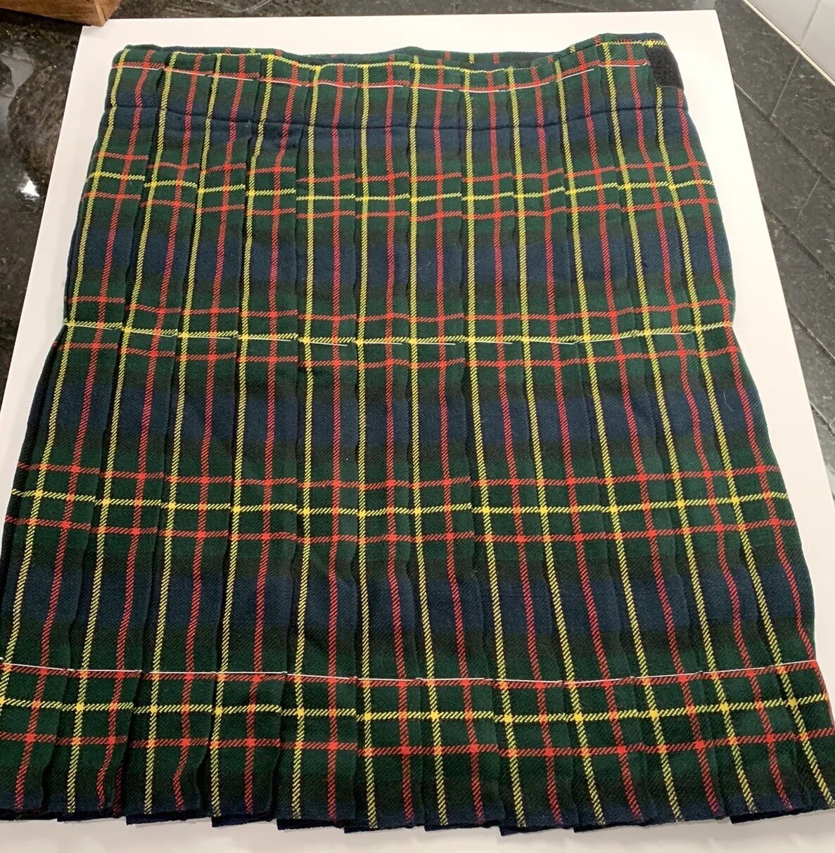 Mens M Scottish Stillwater Kilt Wrap HooknLoop Black Blue Etc New