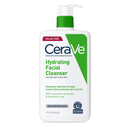 Cerave feuchtigkeitsspendender Gesichtsreiniger | feuchtigkeitsspendende nicht schäumende Gesichtswäsche mit Hyalu - Bild 1 von 15