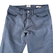 Flint Tinder 365 Pants Mens 30x32 Blue Straight Slim 5 Pocket Travel Huckberry