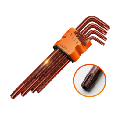 9 Stck. extra lang Premium CR-V Stahl Torx Schlüssel Set 1,5-10 mm zum Selbermachen & Profi