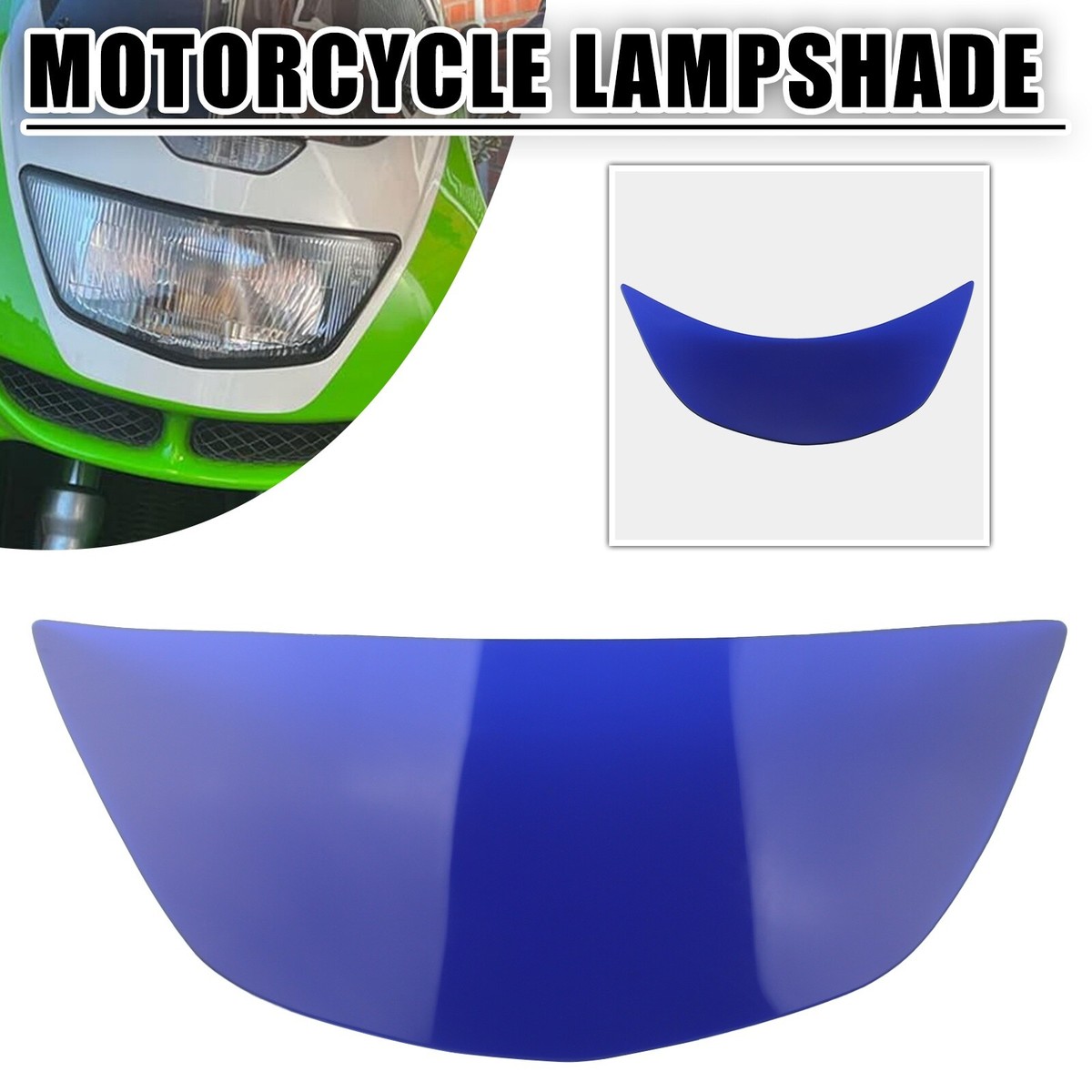 Front Headlight Lens Guard Protector Blue Fit For Kawasaki Zx-6R