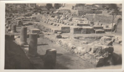 ATHEN, MARKT, TEMPEL DER WINDE, Griechenland - Vintage 4,25 x 2,5 Zoll FOTO (1930)