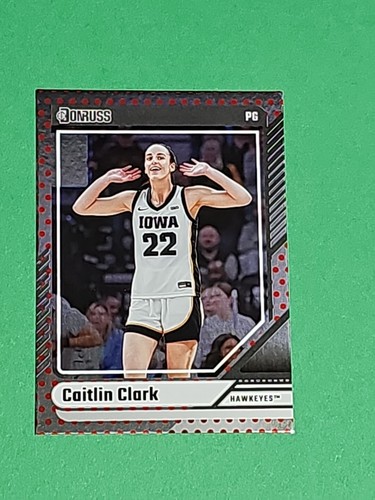 ๐ Rare 2024 Caitlin Clark RC Panini Donruss Exclusive Chrome Red Dot Foil # 13 - Picture 6 of 14
