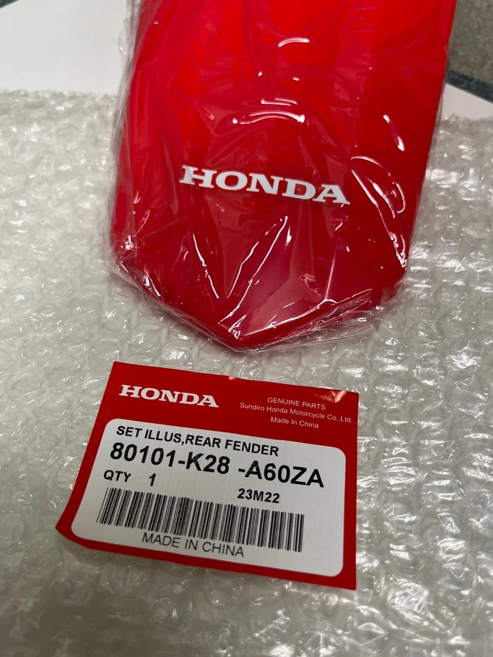 HONDA New REAR FENDER 2019-2023 CRF125 F/FB GENUINE OEM 80101-K28-A60ZA - Изображение 4 из 4