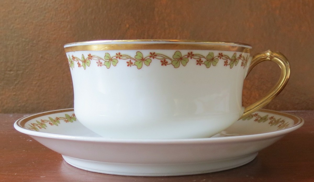 Haviland Limoges Sonderburg Schleiger 296 Clover 1 7/8” Flat Cup