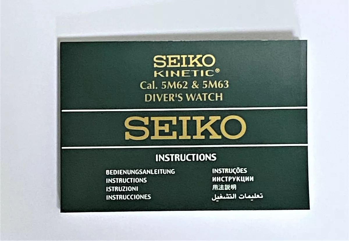 Seiko kinetic top gmt 100m manual