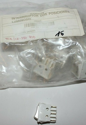 Climastar Part for TOA 350/700 towel bar, White double on/off switch replacement - Picture 2 of 3
