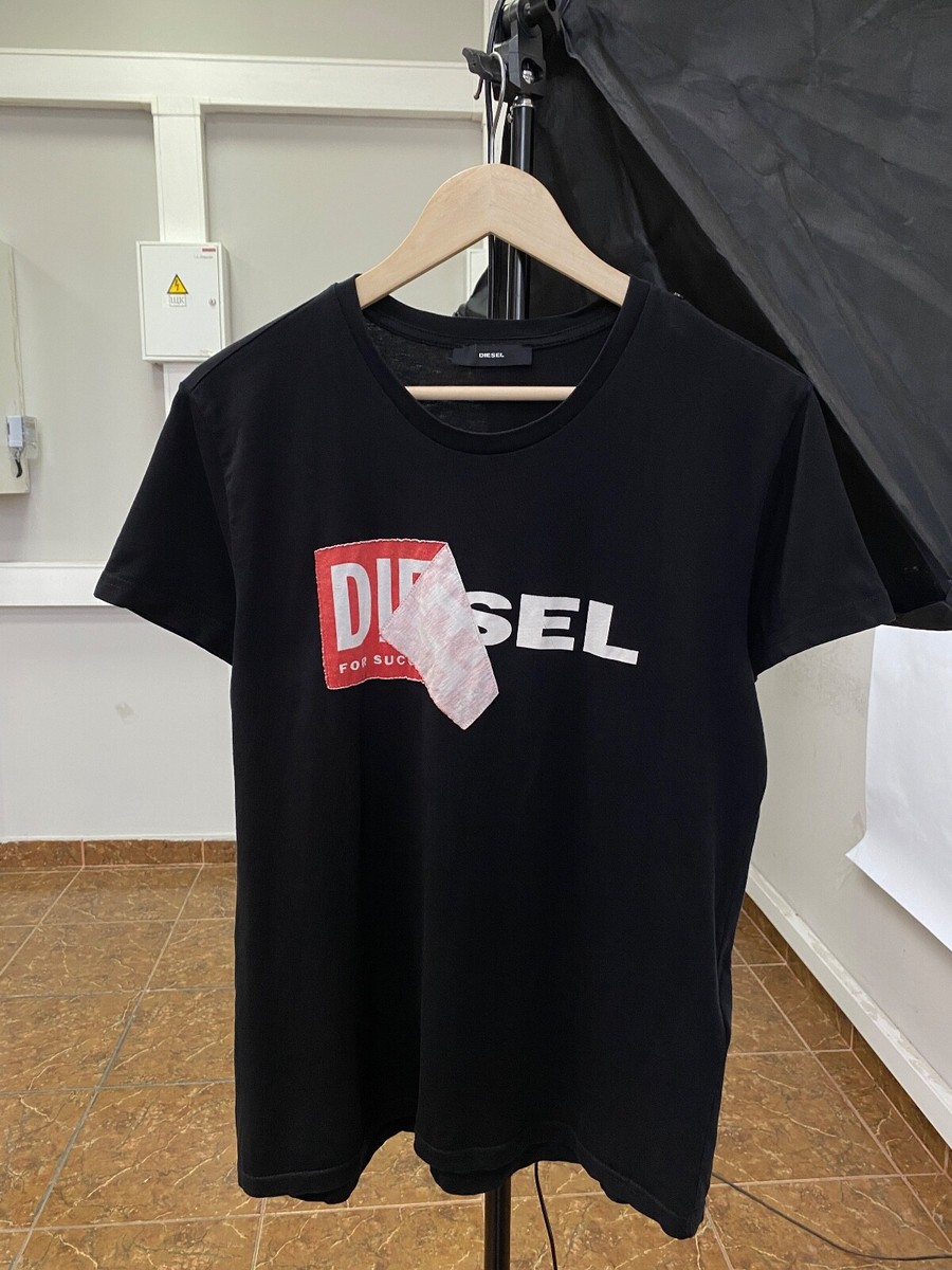 Vintage Y2K Diesel Box Logo T-Shirt Retro Rare Hype size L color