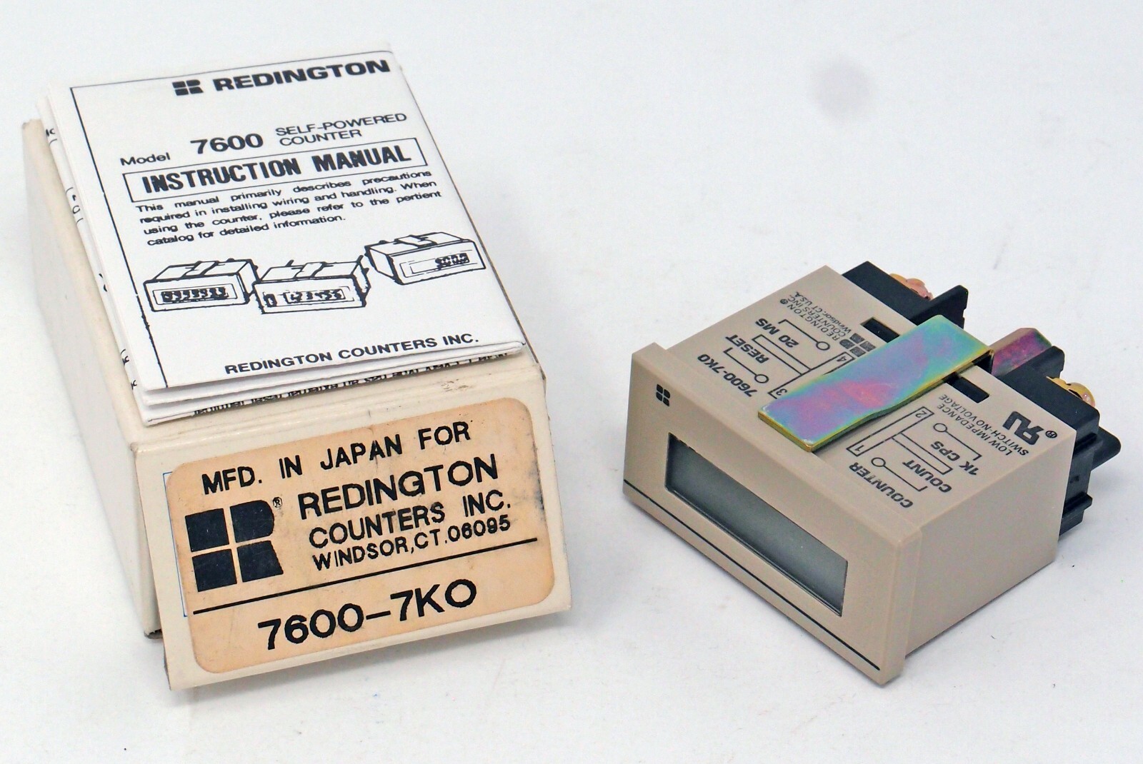 REDINGTON 7600-7KO 7600-7K0 Panel Mount Counter Count Meter | eBay