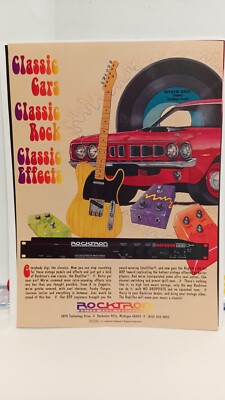 ROCKTRON GUITAR EFFECTS - REPLIFEX   - 11X8.5  - PRINT AD..  r2