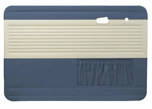 VW Bug 1967, panel de puerta OEM y kit de tapicería sedán y convertible - azul agua Foto 4 de 4