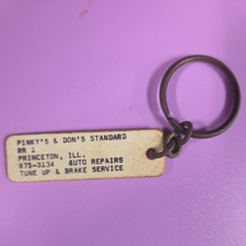 Vintage Keychain Standard Oil Princeton Illi ois