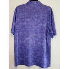 Callaway Opti-Dri Mens Golf Polo Shirt Large Purple Textured Short Sleeve