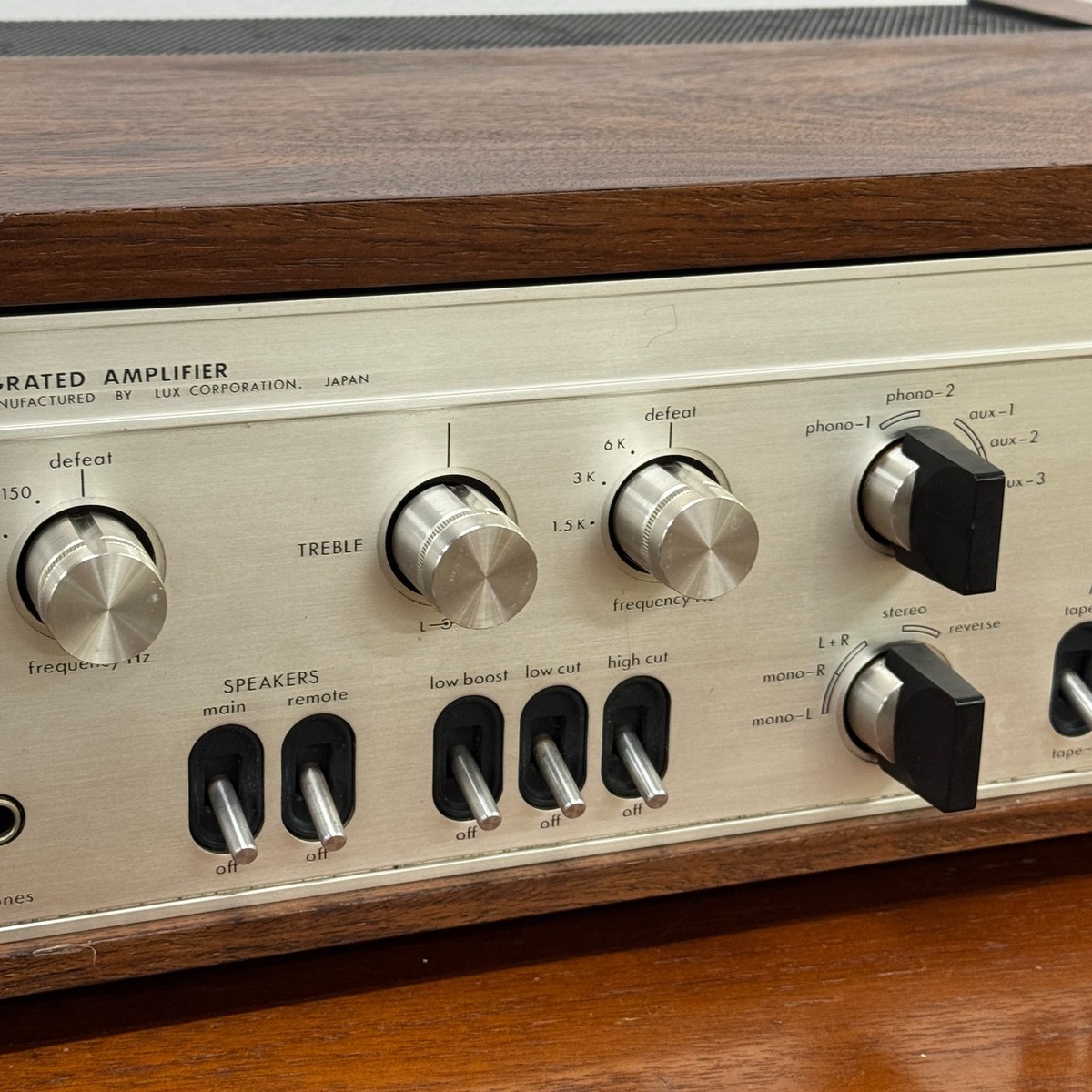 タカスSolid-State Amplifier luxman505x Vintage Luxman SQ-505X Solid State Integrated Amplifier – Japan