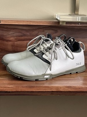 TRUE Linkswear Original 1.2 OG Mens Sz 10 Golf Shoes White Leather Spikeless