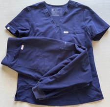 Figs Technical Collection Size S Navy Jogger Scrub Set EUC