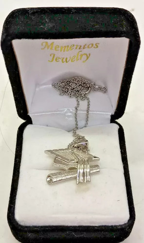 RL Sterling Silver Natural Graduation Pendant Necklace 925 in Box