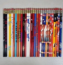 Vintage Lot Of 30 Novelty Pencils Sports Team...