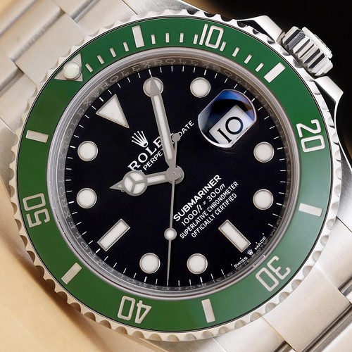 2023 CARD ROLEX SUBMARINER DATE 126610LV 41MM GREEN STARBUCKS STEEL WATCH
