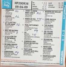 PRIME CUTS RADIO BROADCAST CD CHRISTIAN-COUNTRY-DANCE-POP-ROCK-URBAN 9-4-09