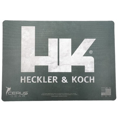 HK Counter Mats for Man Cave Den or Gunroom  17''X12'' Black HK Logo